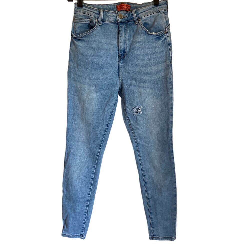 Wax Jeans Butt I Love You Light Was Distressed Jeans Size 9